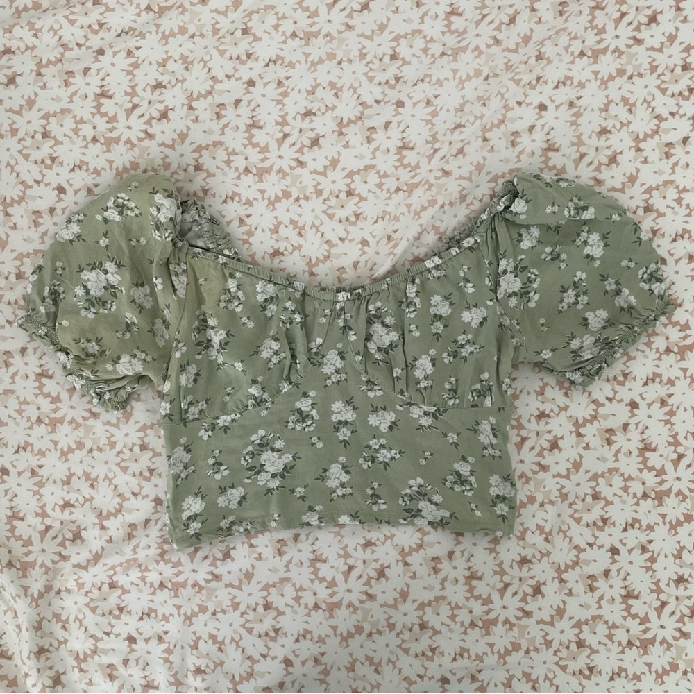 Hollister milkmaid blouse